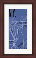 Framed N.Y. Grid Panel