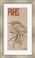 Framed Paris Grid Panel