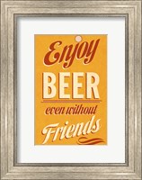Framed Enjoy Beer