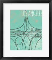 LA Roads Framed Print