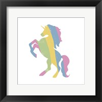 Framed Multicolor Unicorn