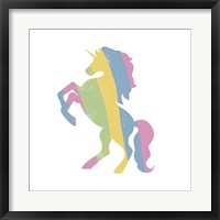 Framed Multicolor Unicorn