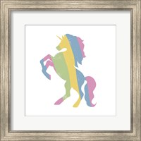 Framed Multicolor Unicorn