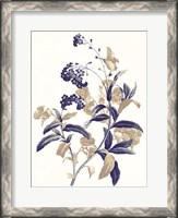 Framed Indigo Flowers Two