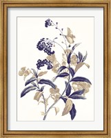 Framed Indigo Flowers Two