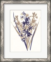 Framed Indigo Flowers Three