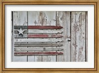 Framed American Flag in Benge