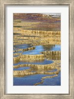 Framed Mineral Deposit Formation, Yellowstone National Park