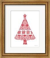 Framed Nordic Holiday Christmas Tree