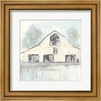 Framed White Barn V