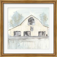 Framed White Barn V