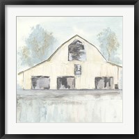 Framed White Barn V