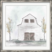 Framed White Barn IV