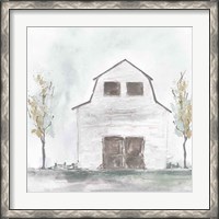 Framed White Barn IV