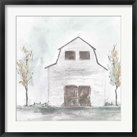 Framed White Barn IV