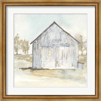 Framed White Barn I