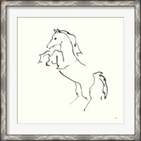 Framed Line Horse IX
