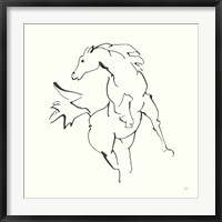 Framed Line Horse VIII