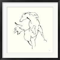 Framed Line Horse VIII