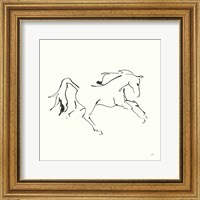 Framed Line Horse VII