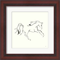 Framed Line Horse VII