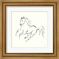 Framed Line Horse III