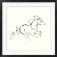 Framed Line Horse II