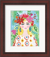 Framed Boho Girl I