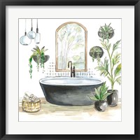 Black Bathtub II Framed Print