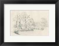 Framed Lakeside Sketch