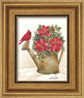 Framed 'Christmas Lodge Watering Can' border=