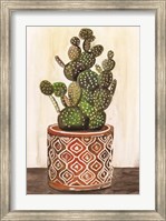 Framed Potted Cactus I