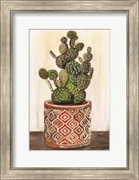 Framed Potted Cactus I