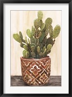 Framed Potted Cactus II