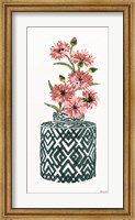 Framed Tile Vase with Bouquet II