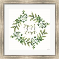 Framed Trust in the Lord Wreath