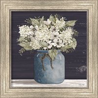 Framed 'White Flowers I' border=