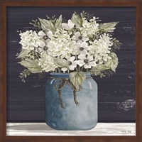 Framed White Flowers I
