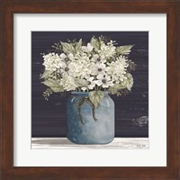 Framed White Flowers I