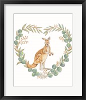 Framed Kangaroo Love