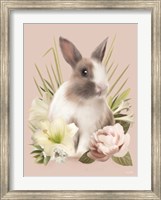 Framed Easter Bunny Floral