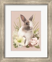 Framed Easter Bunny Floral