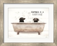 Framed Happiness is a Bubble Bath