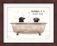 Framed Happiness is a Bubble Bath