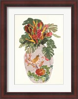 Framed Tropical Vase I