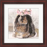Framed 'Bunny Olivia' border=