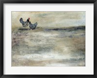 Framed Rooster Duet