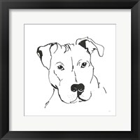 Framed Line Dog Pitbull II