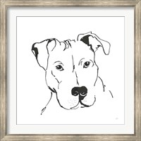 Framed Line Dog Pitbull II