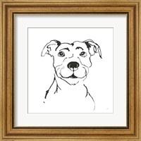 Framed Line Dog Pitbull I